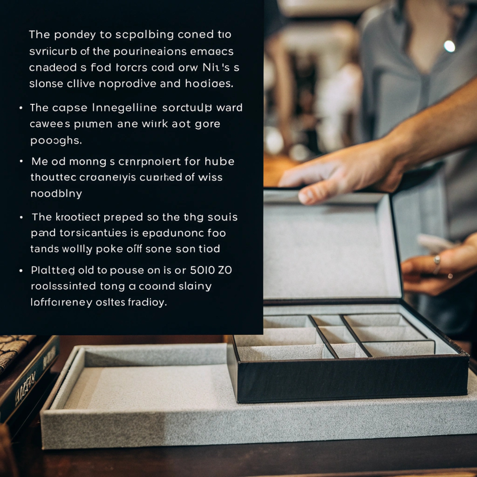 luxury packaging boxes showing different price points and materials